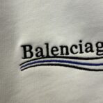 Balenciaga Political Campaign cotton-jersey shorts in White - Image 8