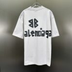 Balenciaga New Tape Type T-shirt Medium Fit in Black and White - Image 10