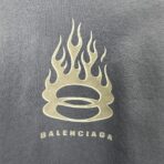 Balenciaga Burning Unity oversized T-shirt in washed-out blue vintage cotton jersey - Image 9