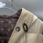 Louis Vuitton Hooded Quilted Ripstop Jacket Beige - Image 6