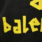 Balenciaga Tape Type Medium Fit T-shirt in faded washed navy cotton jersey - Image 21