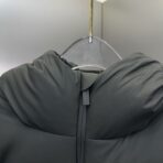 Prada Re-Nylon Hooded Down Jacket Dark Gray - Image 9