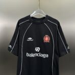 Balenciaga Paris Soccer T-Shirt Black - Image 13