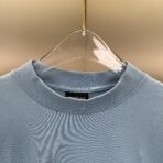 Balenciaga oversized logo-embroidered cotton-jersey T-shirt in blue. - Image 10