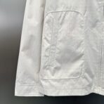 Prada Cotton-Blend Blouson Jacket Beige - Image 4