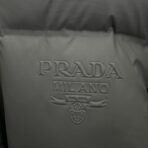 Prada Re-Nylon Hooded Down Jacket Dark Gray - Image 3