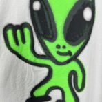 Balenciaga White Oversized Cotton Alien T-Shirt - Image 12
