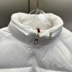 Moncler Solayan Short Down Jacket White - Image 5
