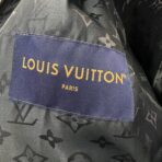 Louis Vuitton Leather Patch Fleece Blouson in a dark green color - Image 11
