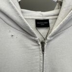 Balenciaga Logo-Embroidered Zip-Up Hoodie - Image 16