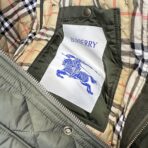 Burberry Quilted Nylon Barn Jacket Olive Green - Image 8