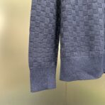 Louis Vuitton Cashmere-Wool Blend Half-Zip Pullover in navy blue - Image 6