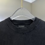 Balenciaga Tape Type Medium Fit T-shirt in faded washed navy cotton jersey - Image 13