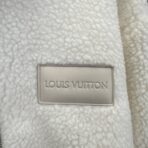 Louis Vuitton Leather Patch Fleece Blouson White - Image 4
