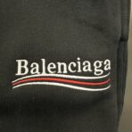 Balenciaga Political Campaign cotton-jersey shorts in black - Image 8