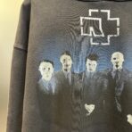 Balenciaga Rammstein drop-shoulder hoodie in black cotton with a graphic print - Image 14