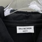 Balenciaga BB Paris Icon medium fit hoodie in black with a washed-out effect - Image 15