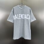 Balenciaga New Tape Type T-shirt Medium Fit in Grey