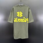 Balenciaga New Tape Type T-shirt Medium Fit in Haki - Image 18