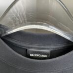 Balenciaga Mirror Logo T-shirt in black cotton jersey. - Image 14