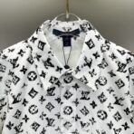 Louis Vuitton Graphic Monogram Shirt in a black and white colorway. - Image 15