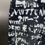 Louis Vuitton denim skate pants with an all-over graphic print - Image 11