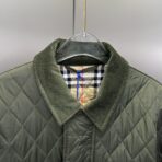 Burberry Quilted Nylon Barn Jacket Olive Green - Image 9
