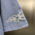 Balenciaga Burning Unity oversized T-shirt in washed-out blue vintage cotton jersey - Image 12