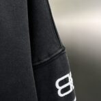 Balenciaga BB Paris Icon medium fit hoodie in black with a washed-out effect - Image 16