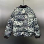 Louis Vuitton Reversible Puffer Jacket in the graphite colorway with the LV Camo motif - Image 11