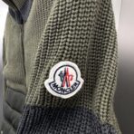 Moncler Padded Wool Cardigan Jacket Green - Image 6