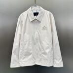 Prada Cotton-Blend Blouson Jacket Beige