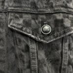 Louis Vuitton Flocked Damier denim trucker jacket in black - Image 14