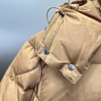 Moncler Maya Down Jacket In Olive Beige - Image 8