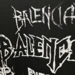Balenciaga DIY Metal T-shirt in black with white print. - Image 18