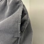 Balenciaga Flaming Unity distressed cotton-jersey shorts in black - Image 7