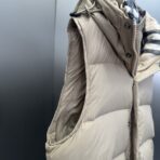 Burberry Detachable Sleeve Puffer Jacket & Vest Beige - Image 17