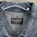 Balenciaga Deconstructed Denim Jacket in a faded blue wash - Image 15