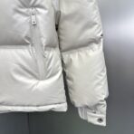 Prada Re-Nylon Hooded Down Jacket Beige - Image 5