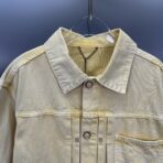 Louis Vuitton Garment-Dyed Denim Type II Trucker Jacket in pale yellow - Image 10