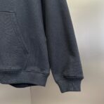 Balenciaga logo-print cotton hoodie Black - Image 13