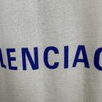 Balenciaga Off-White Logo Print Cotton Half Sleeve T-Shirt in a medium fit - Image 12