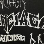 Balenciaga DIY Metal T-shirt in black with white print. - Image 20