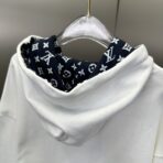 Louis Vuitton Cotton Hoodie in white, featuring a Monogram motif - Image 13