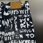 Louis Vuitton denim skate pants with an all-over graphic print - Image 17