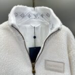Louis Vuitton Leather Patch Fleece Blouson White - Image 6