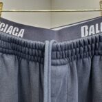 Balenciaga sweat shorts in black cotton curly fleece - Image 11