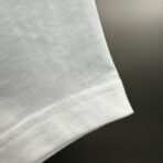 Balenciaga White Logo Embroidered Cotton T-Shirt White - Image 10